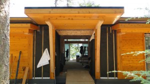 Gambier Island Project- Front Entry-Tamlin Homes