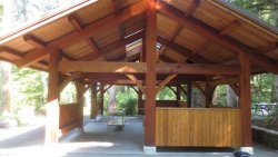 Tamlin Homes BC Parks - Cortes Timber Frame Structure