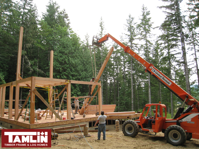 Tamlin Homes Timber Frame Project- Bainbridge Island BC