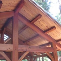 Tamlin Homes BC Parks - Cortes Timber Frame Structure