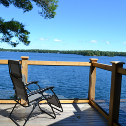 Clear Lake, Parry Sound Ontario- Tamlin Homes Cabin view of the lake