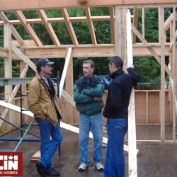 Tamlin Timber Frame Homes- timber structure up