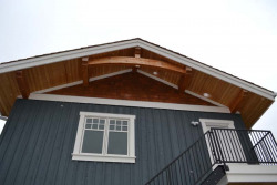 Saskatoon Custom Timber Frame Home- Tamlin Homes-gable end