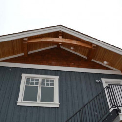Saskatoon Custom Timber Frame Home- Tamlin Homes-gable end