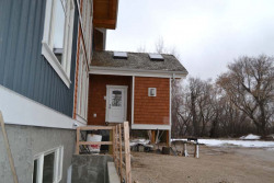 Saskatoon Custom Timber Frame Home- Tamlin Homes- back entry