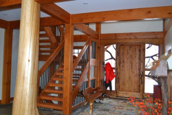 Saskatoon Custom Timber Frame Home- Tamlin Homes- entry