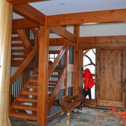 Saskatoon Custom Timber Frame Home- Tamlin Homes- entry