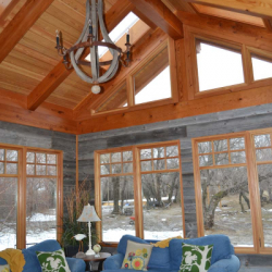 Saskatoon Custom Timber Frame Home- Tamlin Homes- sun room