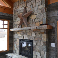 Saskatoon Custom Timber Frame Home- Tamlin Homes- fireplace