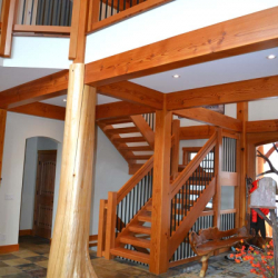 Saskatoon Custom Timber Frame Home- Tamlin Homes- stairs