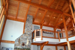 Saskatoon Custom Timber Frame Home- Tamlin Homes- huge vaulted ceiling