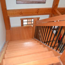Saskatoon Custom Timber Frame Home- Tamlin Homes- stairs 2