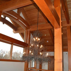 Saskatoon Custom Timber Frame Home- Tamlin Homes- shadow joint fir ceiling