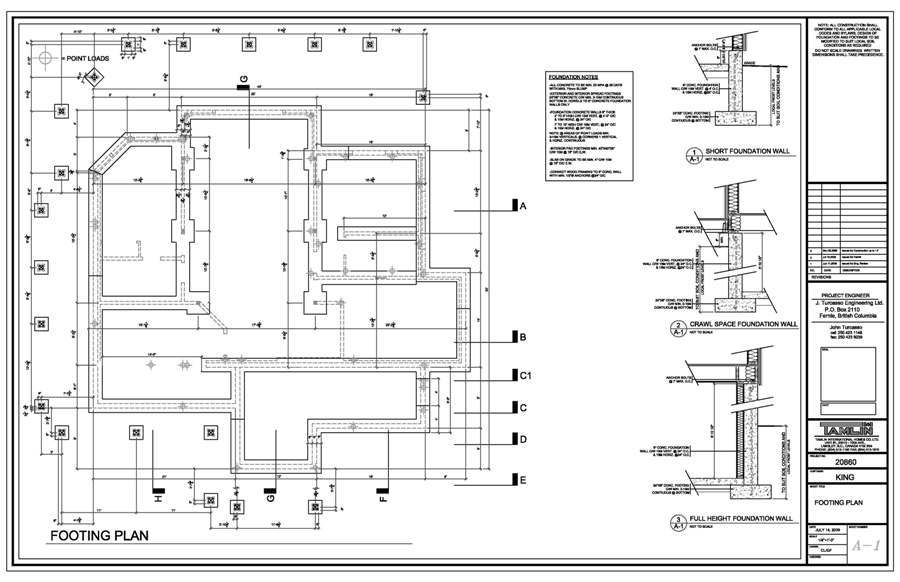 Permit & Construction Plans | Tamlin International Homes Ltd.