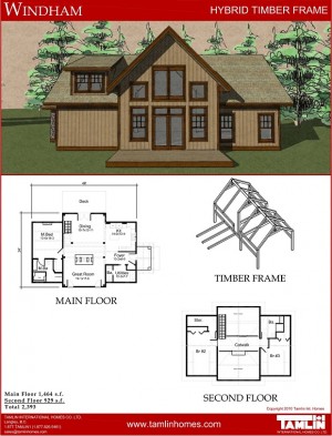 Plans Below 2500 Sq.Ft. ⋆ Tamlin Homes | Timber Frame Home Packages