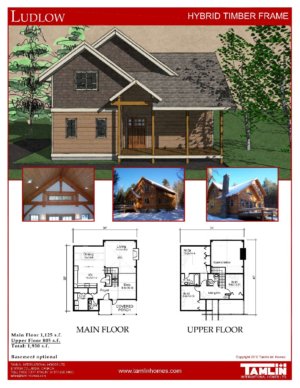 Plans Below 2500 Sq.Ft. ⋆ Tamlin Homes | Timber Frame Home Packages