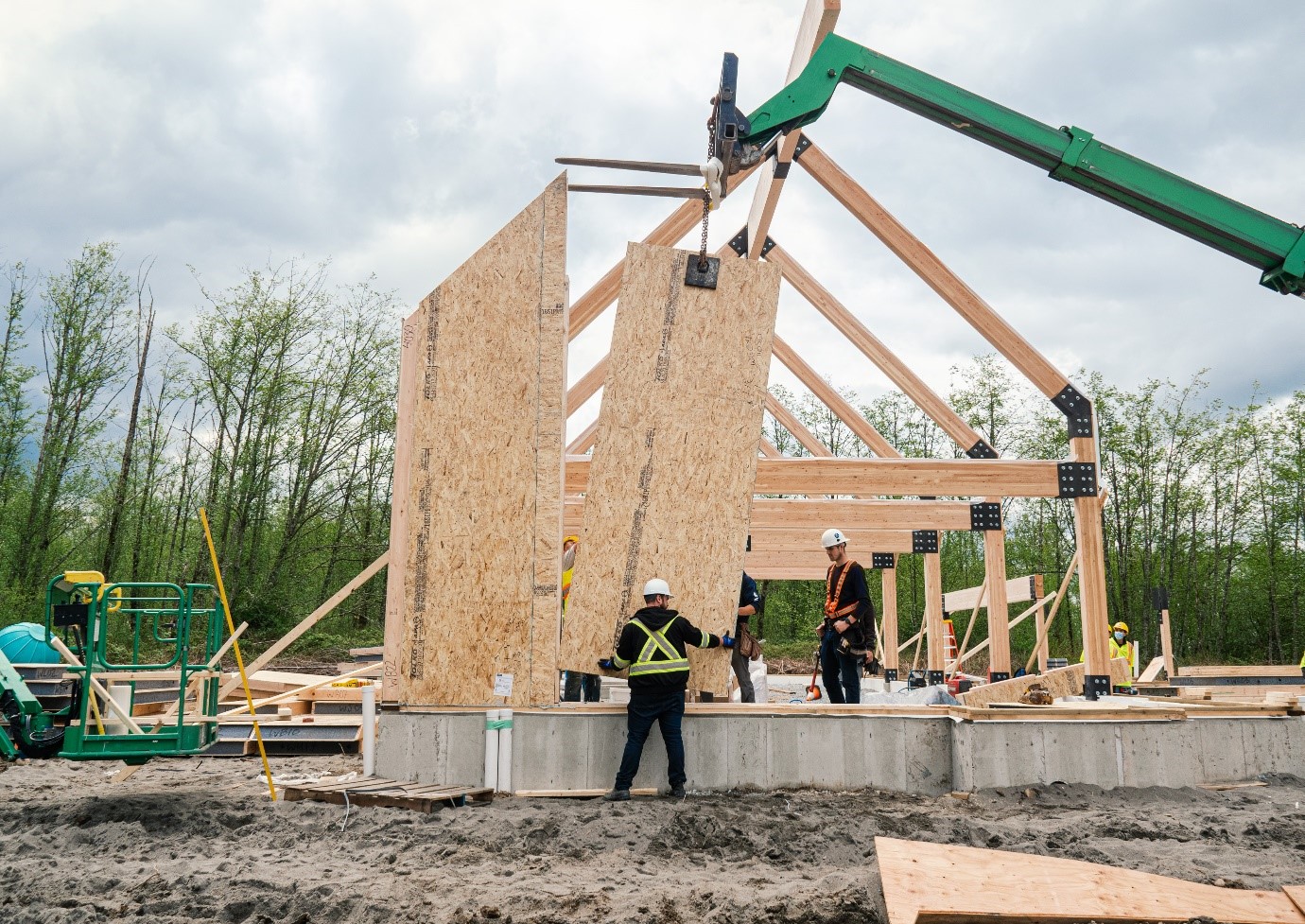 traditional timberframe and sips home 7