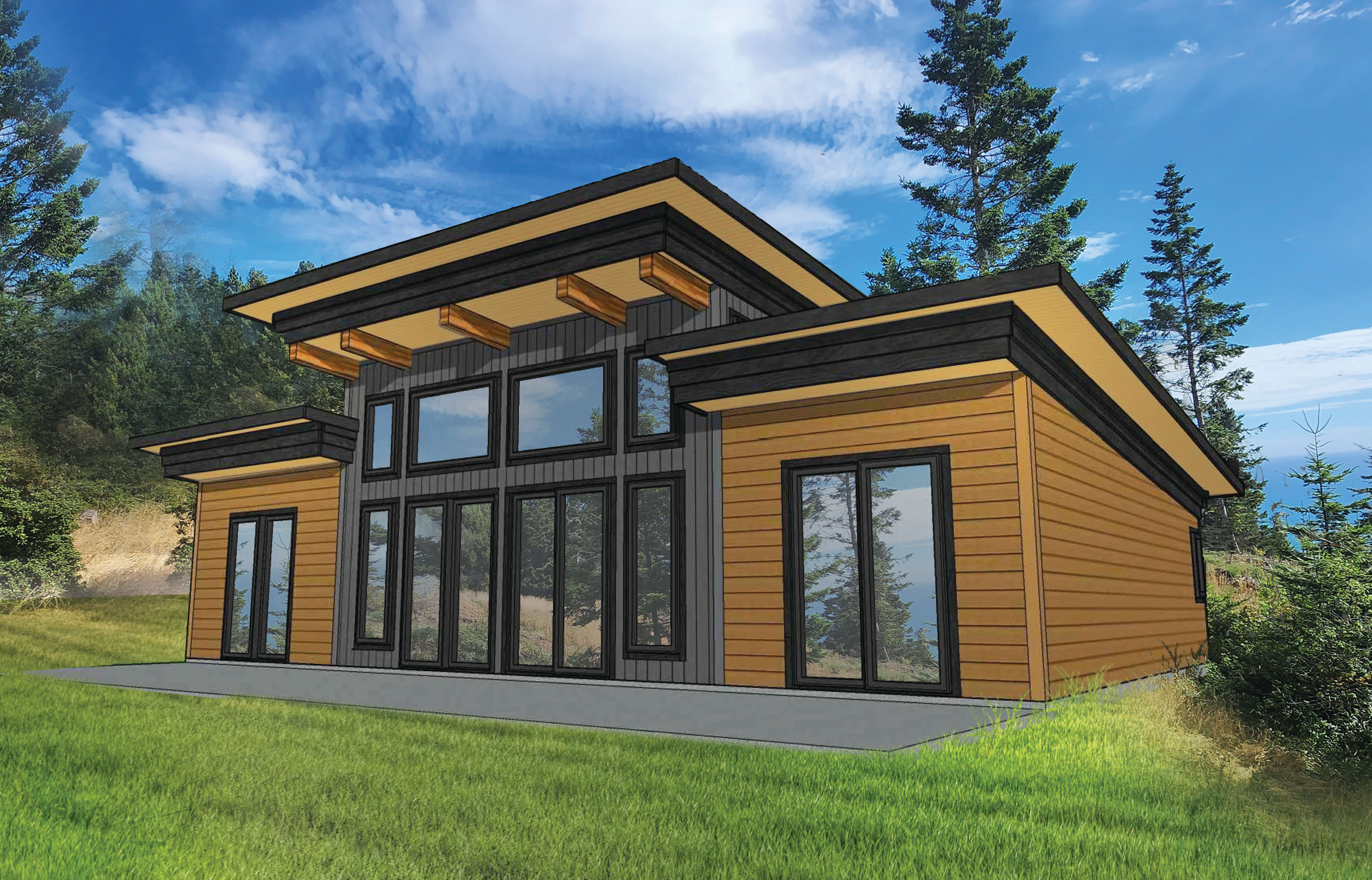 Custom Contemporary West Coast Post and Beam Home